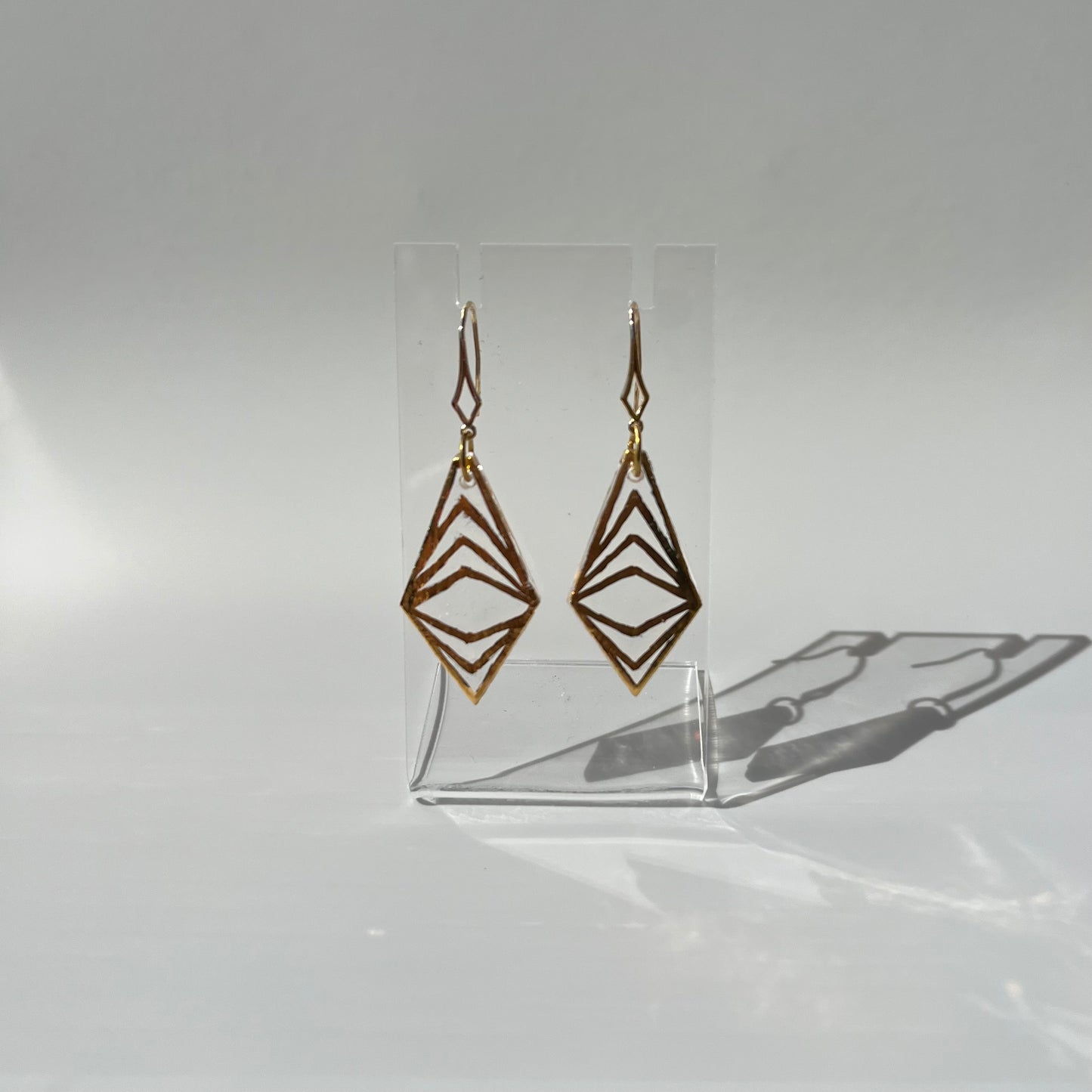 2 Diamond Drop Earrings