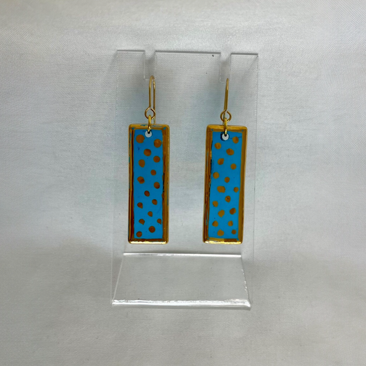 11 Blue Dot Earrings